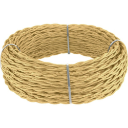 Провод Ретро кабель золотой песок W6453347