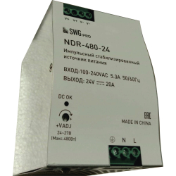 Блок питания для светодиодной ленты NDR NDR-480-24