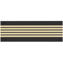 Декоративная плата для магнитного шинопровода Magic track Short Plate DLMX Black Sp