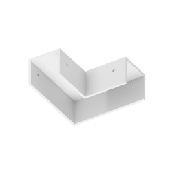 Коннектор угловой для профиля Комплектующие для уличной трековой системы Elasity IP O-TR001-AC90-W