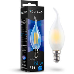 Лампочка светодиодная Candel wind matt 6W 7026