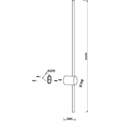 Настенный светильник Light stick MOD237WL-L11BS3K