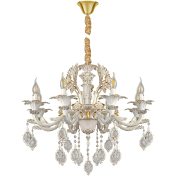 Подвесная люстра CLEOPATRA CLEOPATRA SP8 WH+GL