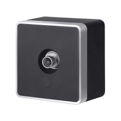 ТВ-розетка Накладные механизмы Gallant черный с серебром W5083034