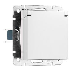 Розетка Встраиваемые механизмы белые матовые W1171261