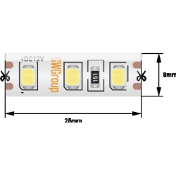 Светодиодная лента SWG2120 SWG2120-12-9.6-WW-65-M