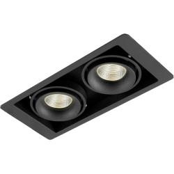 Точечный светильник Lumme DL18615/02WW-SQ Shiny black/Black
