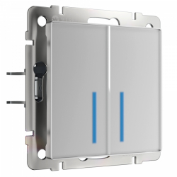 Выключатель Встраиваемые механизмы серебряные W4520006