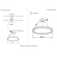 Люстра Crystal Lux TRON SP70W LED BLACK
