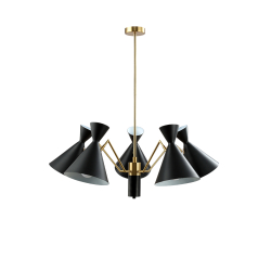 Люстра Crystal Lux JOVEN SP5 GOLD/BLACK