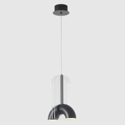 Светильник подвесной Crystal Lux ELEMENT SP12W LED BLACK