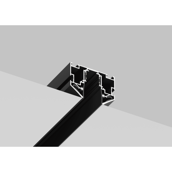 Встраиваемый магнитный трек в натяжной ПВХ потолок Crystal Lux CLT 0.134 01 L2000 BL