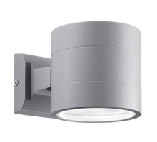 Уличный настенный светильник Ideal Lux Snif Ap1 Round Grigio 061474