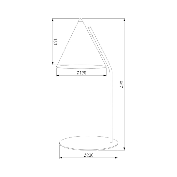 Настольная лампа TK Lighting 16009 Cono