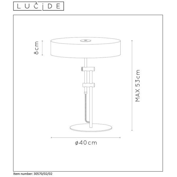 Настольная лампа Lucide Giada 30570/02/02 Настольная лампа Lucide Giada 30570/02/02