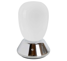 Настольная лампа диммируемая 10W 3000K матовый/хром Uovo III Lightstar 807914