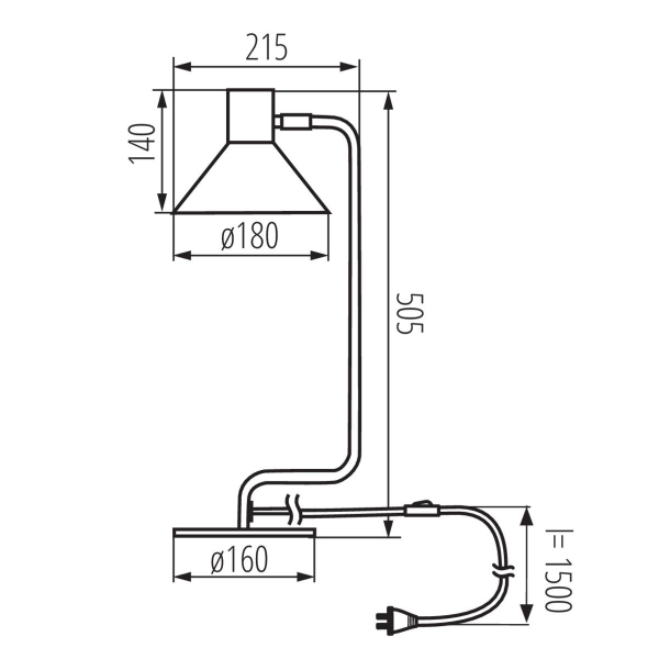 Настольная лампа Kanlux NEDIA E14 W 34476 Настольная лампа Kanlux NEDIA E14 W 34476