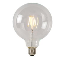 Лампа светодиодная диммируемая Lucide E27 7W 2700К прозрачная 49087/07/60