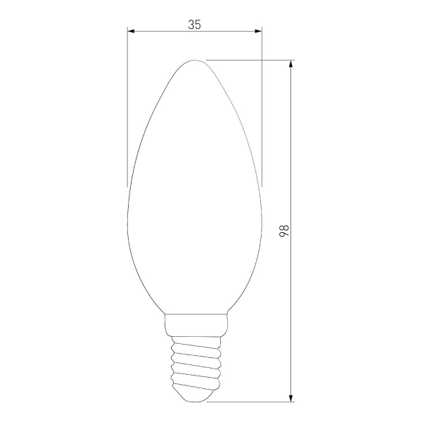 Лампа светодиодная филаментная Elektrostandard BLE1409 E14 9W 3300K прозрачная a049062