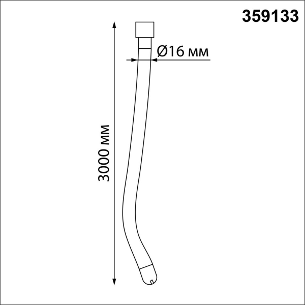 Светодиодный гибкий неон Novotech Konst Ramo 38W/m дневной белый 3 м 359133