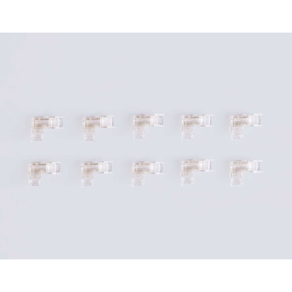 Соединитель угловой AMBRELLA LIGHT ILLUMINATION COB 12/24V для лент 5mm (2 конт.) (10шт. в комплекте) GS6841