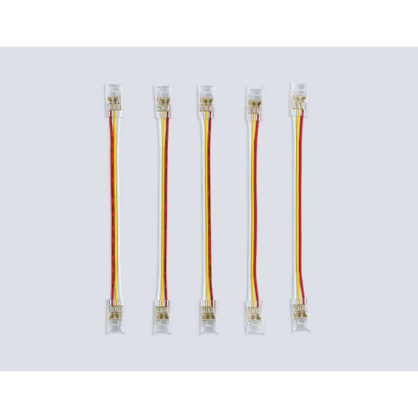 Соединитель гибкий двухсторонний AMBRELLA LIGHT ILLUMINATION COB CCT 12/24V для лент 8mm(3 конт.) (5шт. в комплекте) GS7911