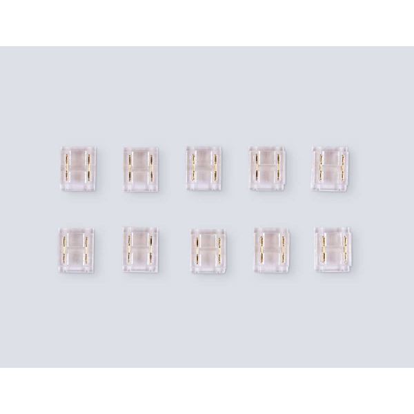 Соединитель прямой  AMBRELLA LIGHT ILLUMINATION COB 12/24V для лент 8/10mm (2 конт.) (10шт. в комплекте) GS6361