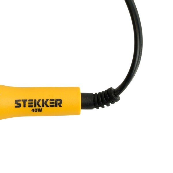 Паяльник 40W с кнопкой вкл., нихромовый нагреватель, долговечное жало, 230В PLE201- 40 49800