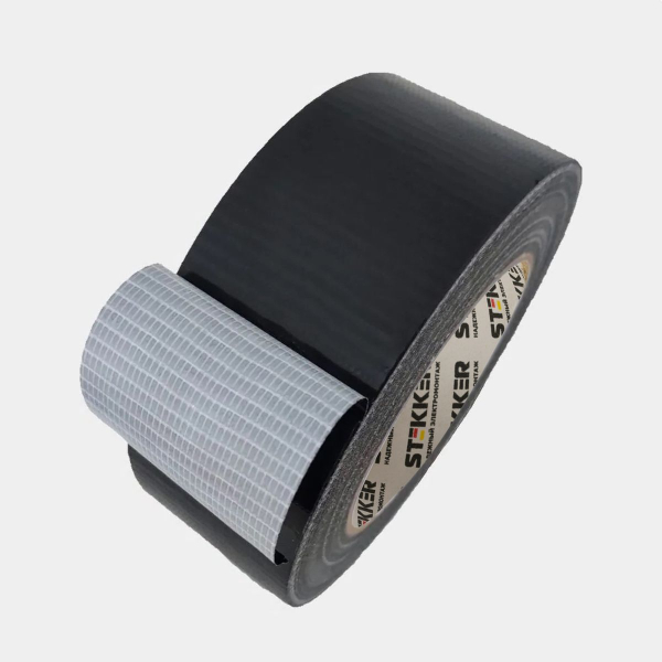 Армированная клейкая лента Stekker INTP4-02148-40 0,21*48 мм, 40м, на тканевой основе, черный 50083