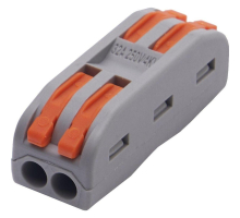 Клемма строительно-монтажная Stekker для подключения фазных проводников 2 контактные группы, (1 ввод,1вывод на полюс) LD222-422 39035