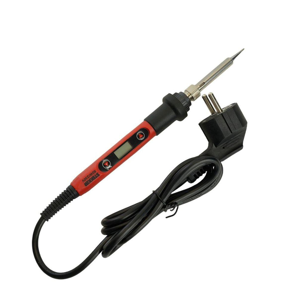 Паяльник с регулировкой температуры цифровой до500С с керам.нагревателем,60Вт,долговечное жало,230В, Stekker PLE702-60 49818