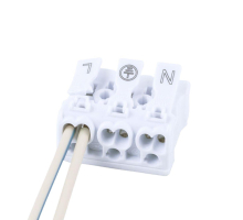 Клемма монтажная Stekker, LD294-4003, для подключения фазных проводников, 3 контактные группы (3 ввода, 3 вывода на полюс) 39789