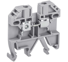 Зажим наборный изолированный (винтовой) ЗНИ - 4,0 (JXB4), серый, STEKKER