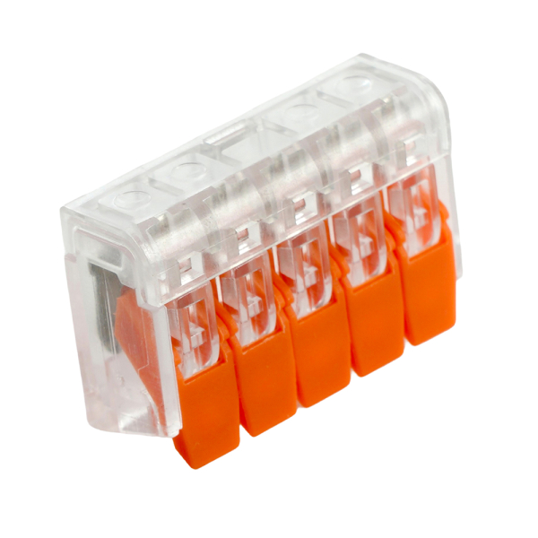 Универсальная компактная клемма 5-проводная STEKKER, LD221-415