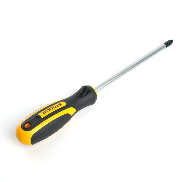 Отвертка крестовая Stekker Ph 2 х 100 мм, Cr-V, SDM-PH2-100 39770