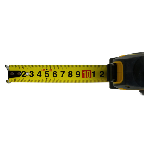 Рулетка, 10 м х 25 мм, магнит, II класс точности, двухстороннее нанесение, Stekker MTS-810-P 50212