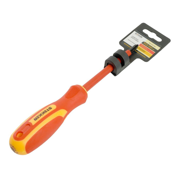 Отвертка крестовая диэлектрическая Stekker Pz 2 х 100 мм, SDE-PZ2-100 49618