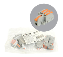 Клемма супер-компактная разветвительная 1 вход, 3 выхода, наборная STEKKER,LD220-103 (DIY упак 10 шт)