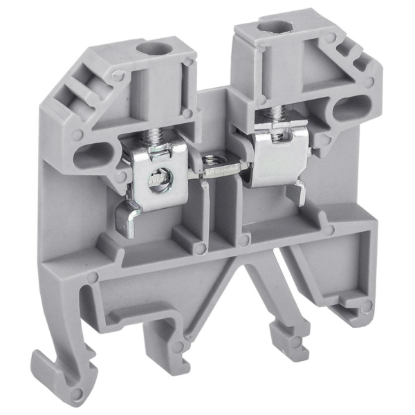 Зажим наборный изолированный (винтовой) ЗНИ - 2,5 (JXB2.5), серый, STEKKER