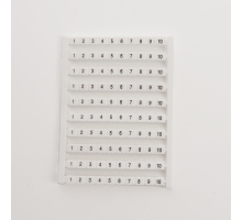 Маркеры для ЗНИ (JXB) с нумерацией 1-10 LD556-2 STEKKER