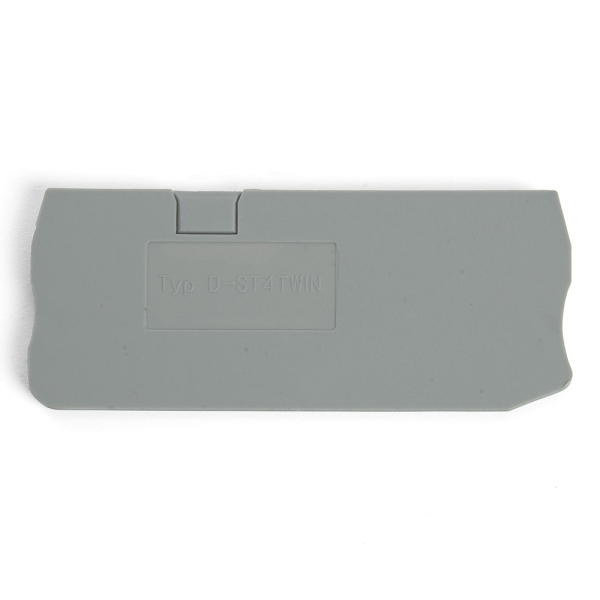 LD561-1-40 Торцевая заглушка для ЗНИ LD553 4 мм²  (JXB ST 4), серый STEKKER