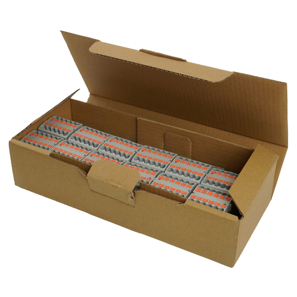 Зажим блочный (групп) для распред.тока нагрузки push-in на 12 точек, сеч 2,5 мм2, 450V, 24А, серый LD580