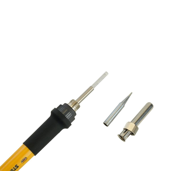 Паяльник с регулировкой температуры до450С с керам.нагревателем,60Вт,долговечное жало,230В, Stekker PLE602-60 49817