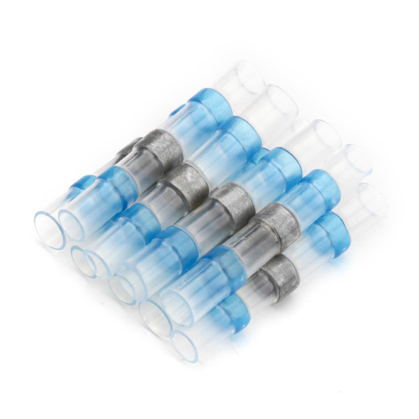 LD302-1525 ГСИ термоусаживаемая с припоем 1,5-2,5 мм2 27A,  прозрачный/голубой (DIY упак 10шт)