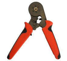 Кримпер STEKKER CTLS006-250 для обжима штыревых втулочных наконечников 0,25-6мм2, 6 сегментов,красный, черный