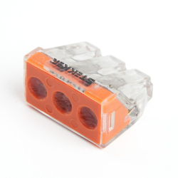 Клемма монтажная 3-проводная STEKKER  для 1-жильного проводника (с пастой), LD773-173-1