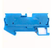 Зажим пружинный, 4-проводной проходной ЗНИ - 2,5 (JXB ST 2,5), синий STEKKER