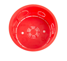 Коробка монтажная для сплошных стен, с крышкой, D80*40мм STEKKER EBX30-01-1-20-80, красный