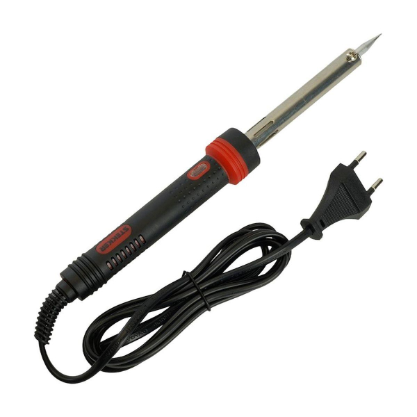 Паяльник с индикатором 60W, нихромовый нагреватель, долговечное жало, 230В Stekker PLE301-60 49809