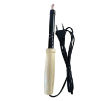 Паяльник с деревянной ручкой 80W, нихромовый нагреватель, долговечное жало, 230В, Stekker PLE110-80 49986